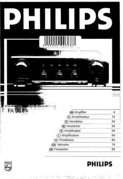 Philips fa-911 owners manual PDF
